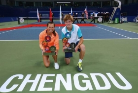 I due vincitori della prima edizione del Masters ITF Junior