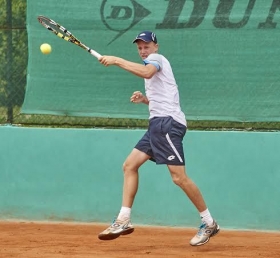 Lo statunitense Alex Rybakov è uno dei due 18enni terribili a stelle e strisce presenti al Futures Città di Lecco - (foto Alberto Locatelli)