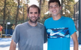 Pete Sampras con Taylor Fritz