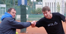 Massimo Sartori e Andreas Seppi festeggiano a Bordighera il ventennale della loro collaborazione