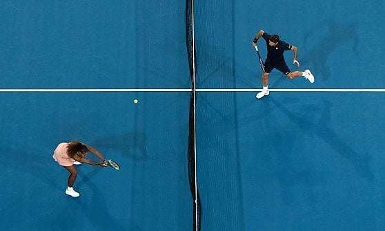 Roger Federer e Serena Williams nella foto
