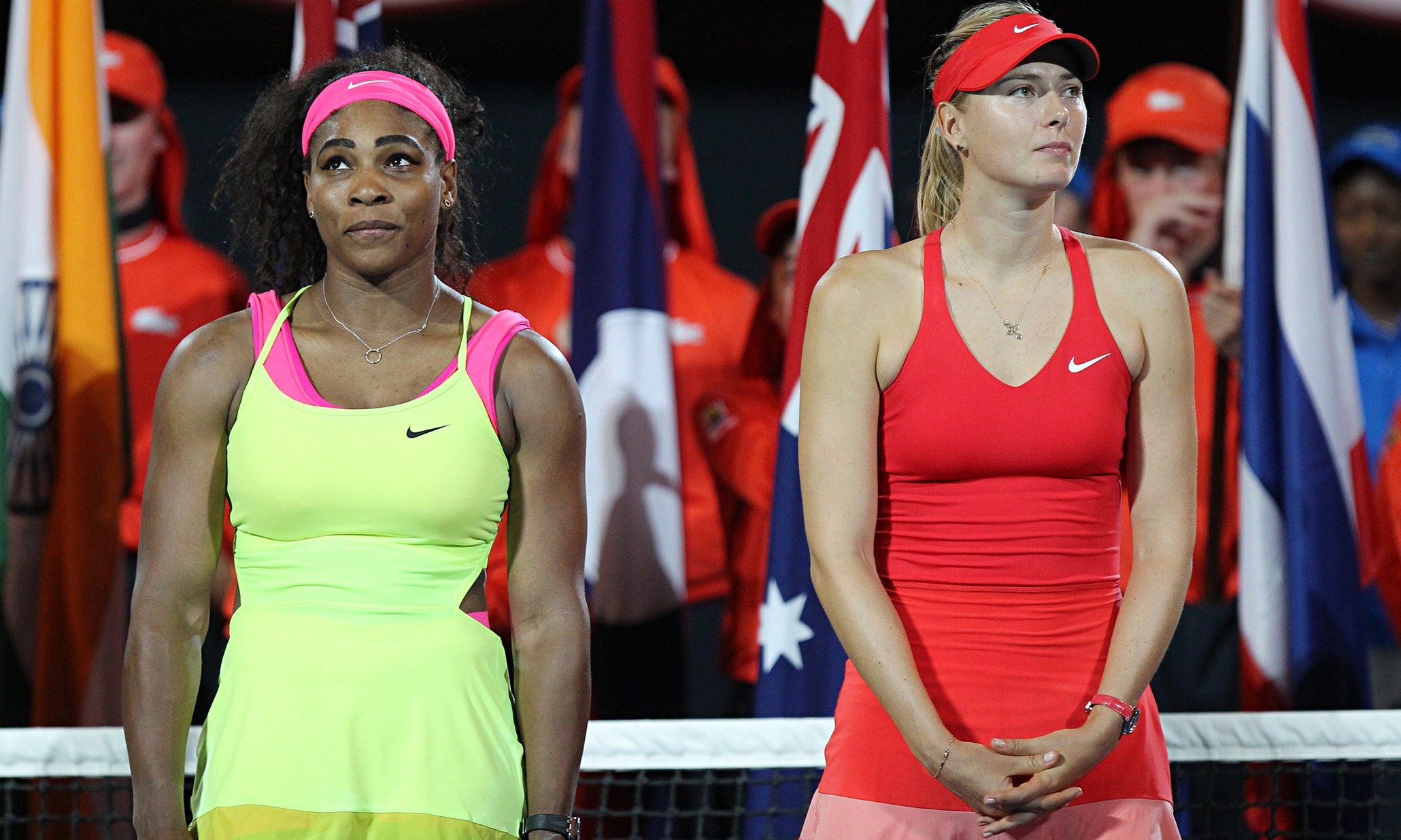 Serena Williams e Maria Sharapova nella foto