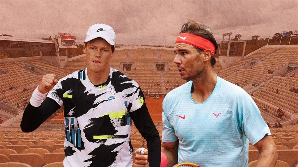 Rafael Nadal e Jannik Sinner nella foto