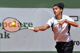 Lorenzo Sonego, 21 anni da Torino, ha eliminato in due set la sesta testa di serie Renzo Olivo (110 Atp) - Foto GAME