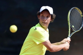 Il milanese Filippo Speziali si è qualificato per il main draw del 51° Trofeo Avvenire - (Foto Francesco Panunzio)