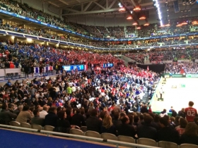La finale di <strong>Coppa Davis fra Francia e Svizzera</strong>, in corso allo stadio Pierre-Mauroy di Lille, ha battuto oggi il record di spettatori per un incontro di Davis Cup.