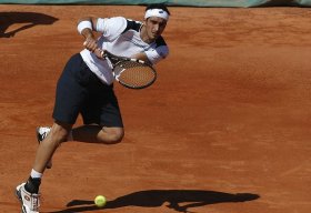 Potito Starace al rientro dopo l'infortunio alla schiena