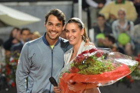 Fabio Fognini e Flavia Pennetta nella Foto - Foto Antonio Fraioli
