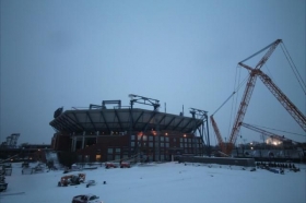 Neve nell'impianto degli Us Open