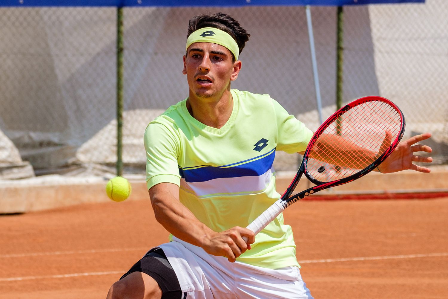 Jacopo Stefanini, 22 anni da Prato, è al secondo turno al Tc Padova dopo aver battuto in rimonta il tedesco Moeller