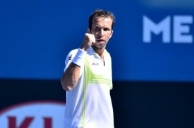 Radek Stepanek impegnato all'Australian Open 2016, dove domani mattina proverà a conquistare il titolo di doppio.