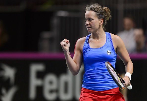 La Strycova nella foto