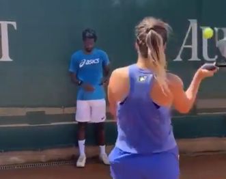Elina Svitolina e Gael Monfils nella foto