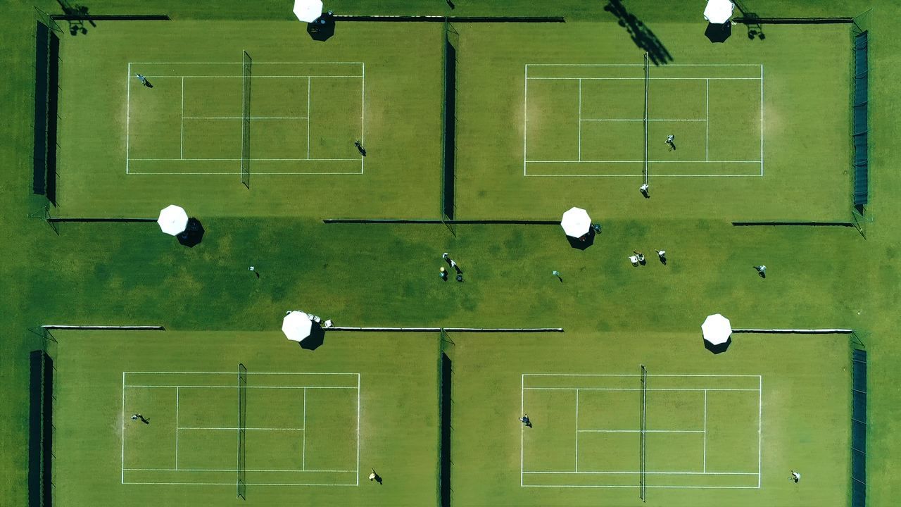 Una foto del circolo dall'alto dove si svolgerà il torneo ITF Maschile