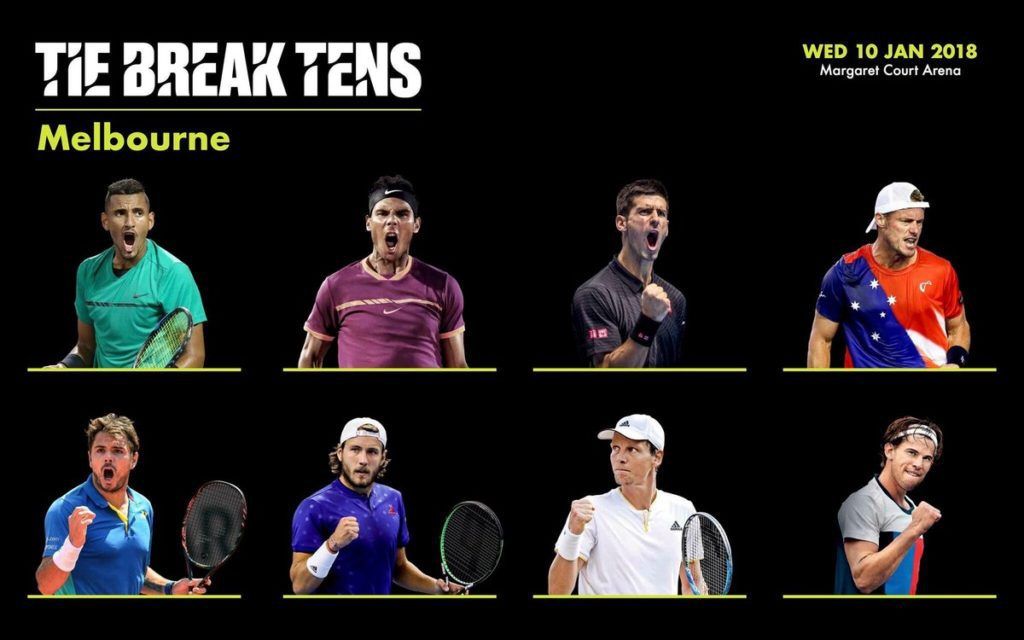 Tie Break Tens: Ecco il tabellone principale. Si gioca il prossimo 10 Gennaio