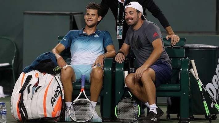 Nicolas Massú con Dominic Thiem