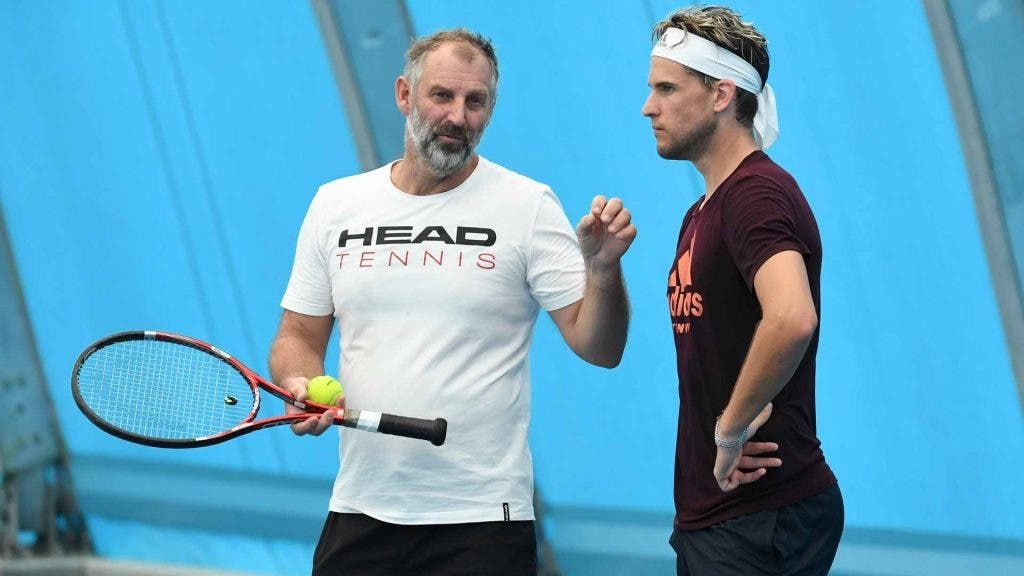 Thomas Muster quando allenava Dominic Thiem