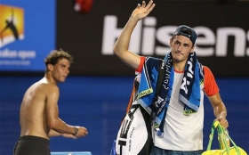 Reazione scherzosa di Rafael Nadal sul nome di Bernard Tomic (Video)