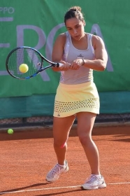 Martina Trevisan, toscana classe 1993, ha vinto il derby con Alberta Brianti nei quarti di finale a Bagnatica - Foto San Marco
