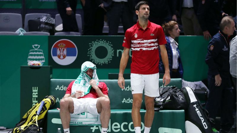 Viktor Troicki e Novak Djokovic nella foto