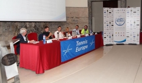 Il tavolo dei relatori alla conferenza stampa di presentazione della Nation Cup - Lampo Trophy 2016
