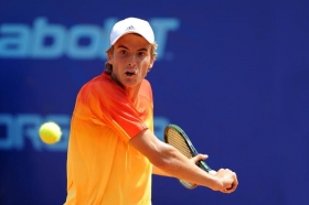 Stefanos Tsitsipas, nato ad Atene (Grecia) il 12 agosto del 1998, ha vinto il Trofeo Bonfiglio al Tc Milano Alberto Bonacossa dopo una finale lunga un'ora e 5 minuti - (Foto Francesco Panunzio).