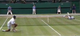 Tuffi nel match tra Djokovic e Tsonga