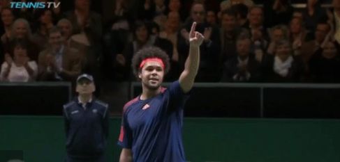 Nella foto Jo Wilfried Tsonga