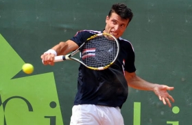 Il 29enne toscano Walter Trusendi, testa di serie n.1 del tabellone - (Foto A. Basci)