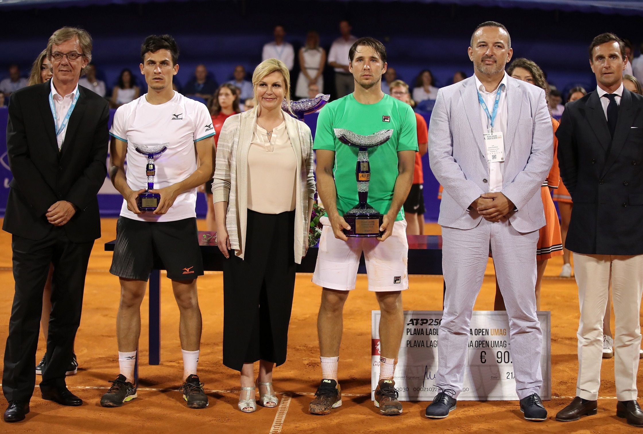 Il vincitore e finalista del torneo di Umago
