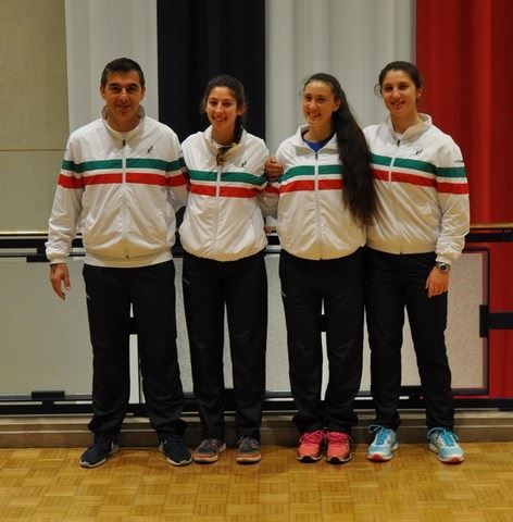 La nazionale italiana under 16 femminile di Winter Cup: Giovanni Paolisso (capitano) Federica Rossi, Federica Sacco, Martina Biagianti