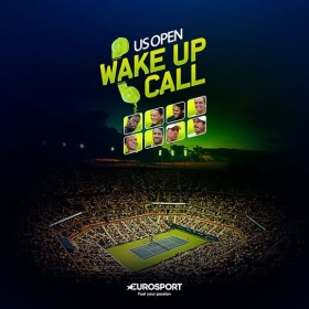Eurosport lancia il servizio di wake-up call in occasione degli US Open