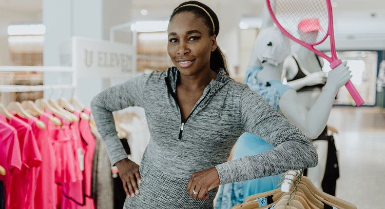Venus Williams con la sua collezione EleVen