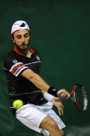 Francesco Vilardo, 26enne calabrese trapiantato a Milano, ha vinto un bel match contro Simon al primo turno - (foto Francesco Panunzio).