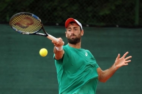 Matteo Viola, mestrino classe 1987, è in finale agli Internazionali Città di Padova dopo aver vinto il derby con Giustino - Foto Francesco Panunzio