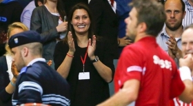 Stan Wawrinka con l'ex moglie Ilham Vuilloud