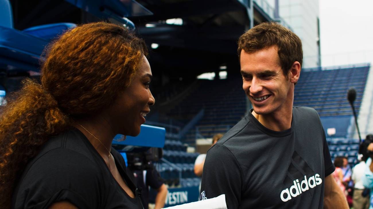 Andy Murray e Serena Williams nella foto