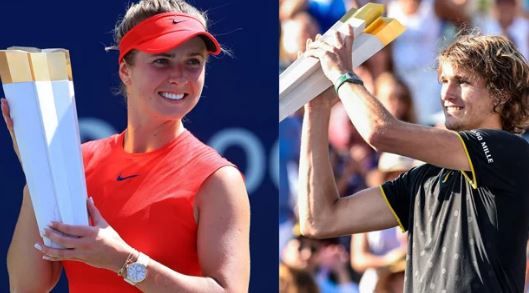 Elina Svitolina e A. Zverev nella foto