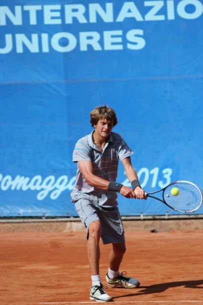 Alexander Zverev quando era impegnato alcuni anni fa nel torneo di Salsomaggiore