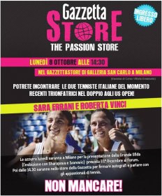 Lunedì 8 ottobre sarà un giorno speciale per tutti gli appassionati di tennis.