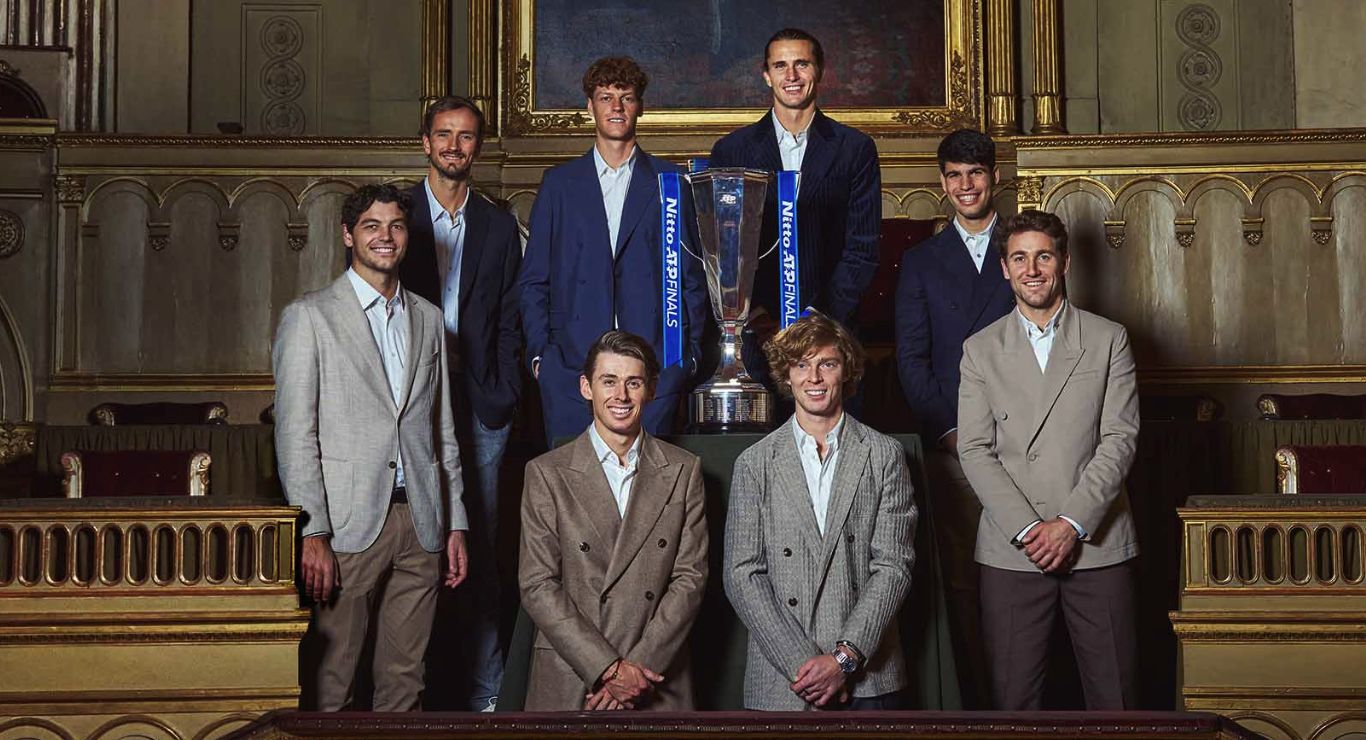 "Gli otto maestri" - Foto John Russo per ATP Tour