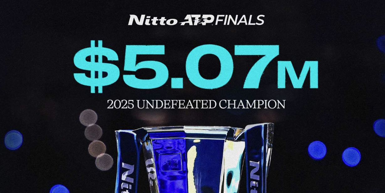 Nitto ATP Finals 2025, montepremi da record: oltre 5 milioni di dollari per il campione imbattuto