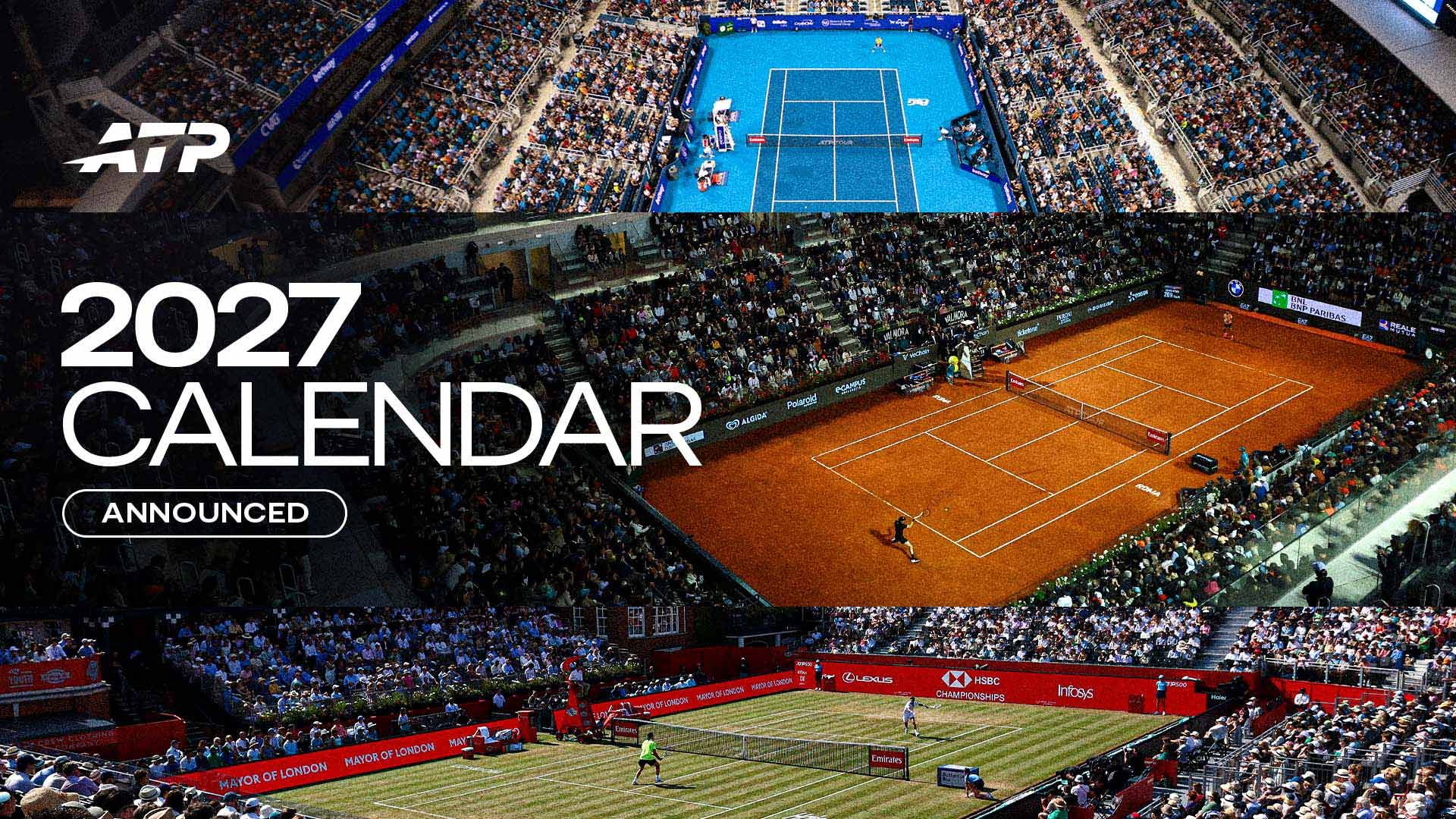 Infografica dell'ATP sul nuovo calendario 2027