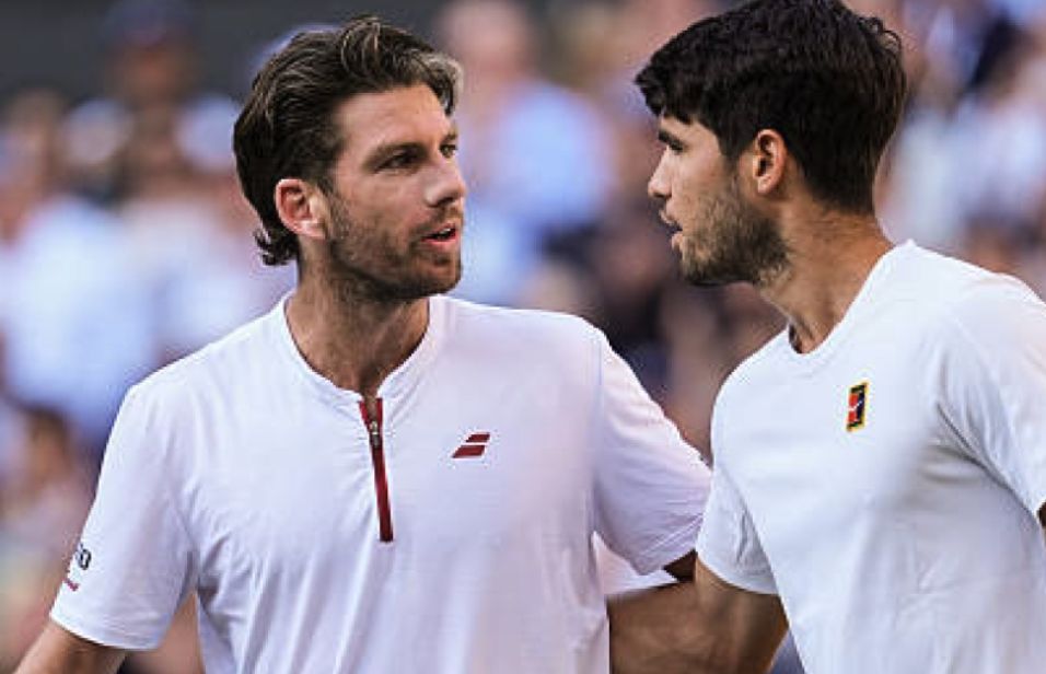 Carlos Alcaraz e Cameron Norrie nella foto - Foto Getty Images