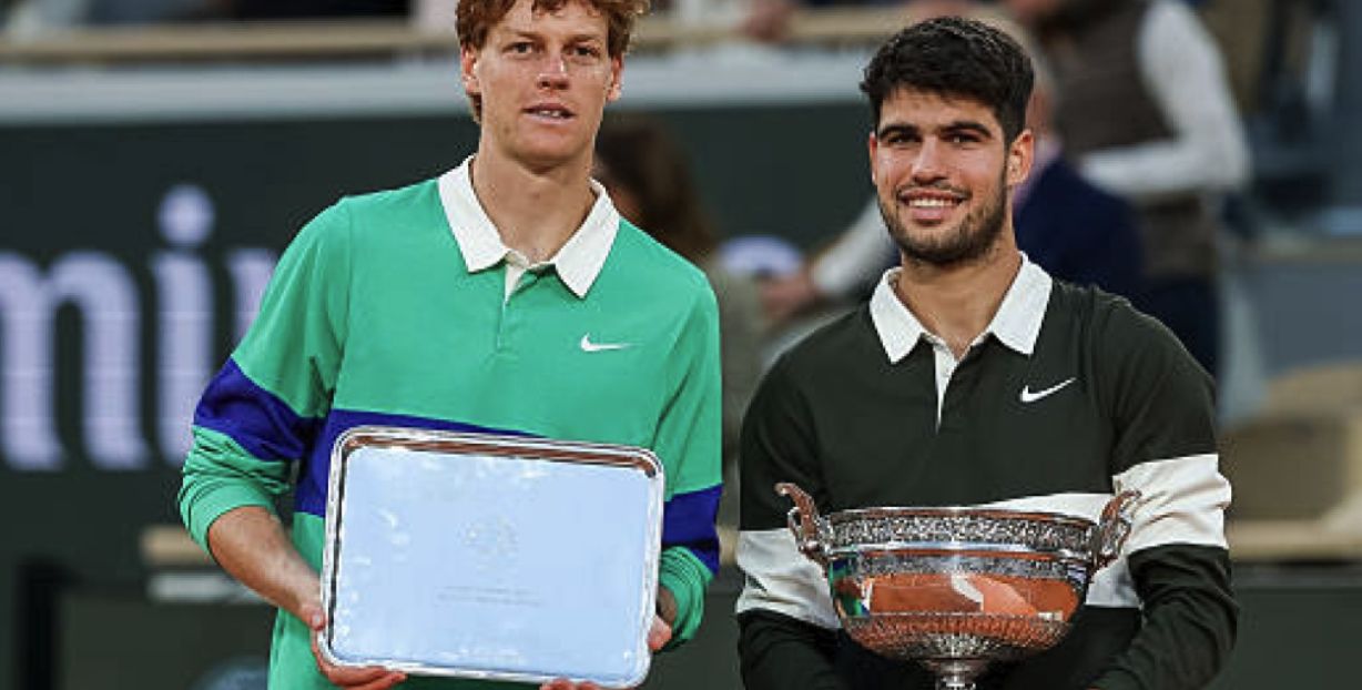 Jannik Sinner e Carlos Alcaraz nella foto - Foto Getty Images