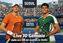 Alcaraz–Sinner a Seoul: sfida live il 10 Gennaio dalle 8 su Sky Sport Uno e Sky Sport Tennis, differita alle 22 su TV8