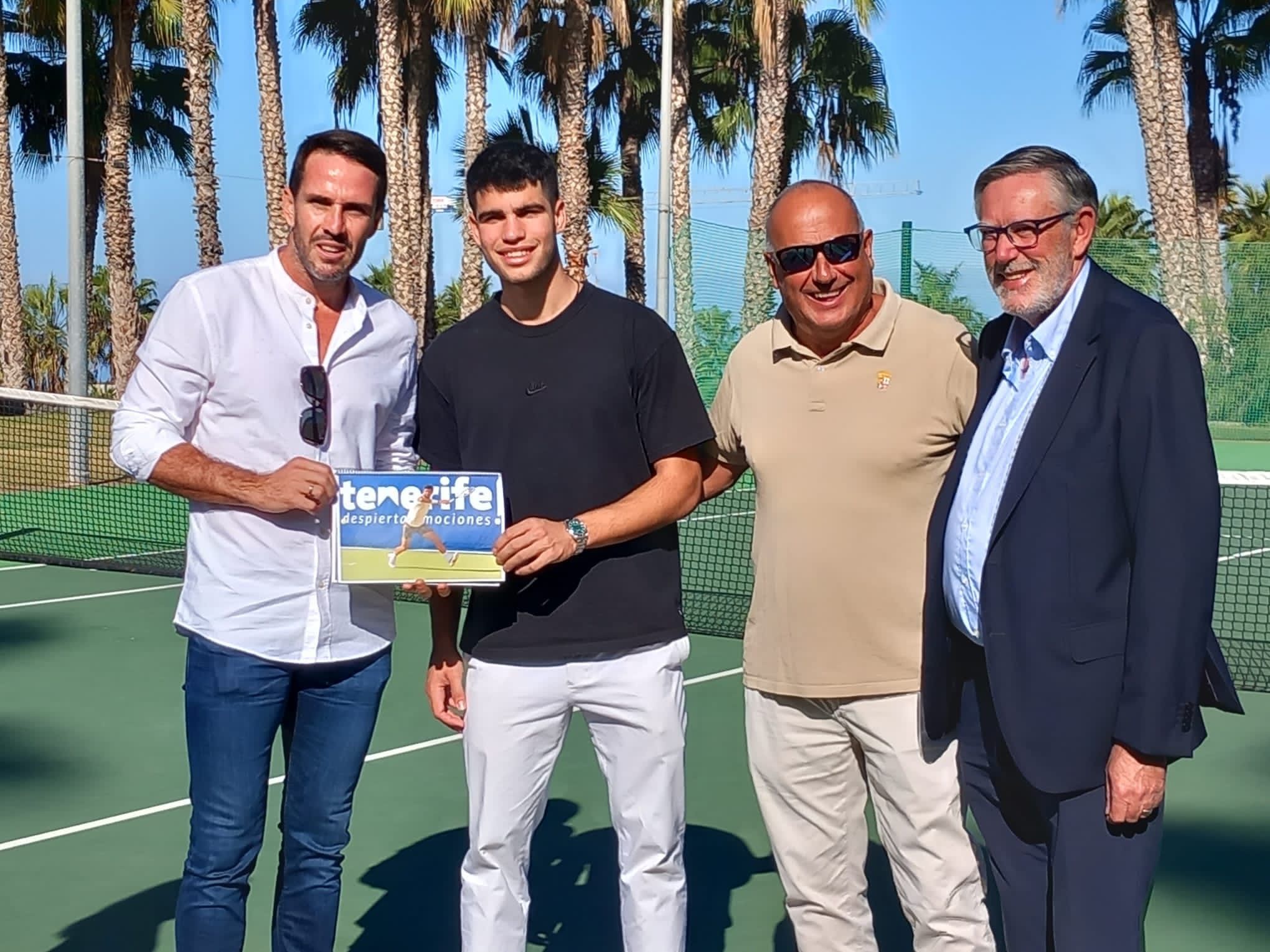David Marrero, Carlos Alcaraz, Marcello Marchesini e Brendan Breen - Foto MEF Tennis Events