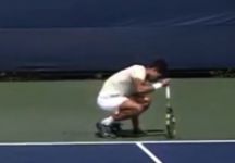 Alcaraz sospende allenamento a US Open per una storta alla caviglia (video)