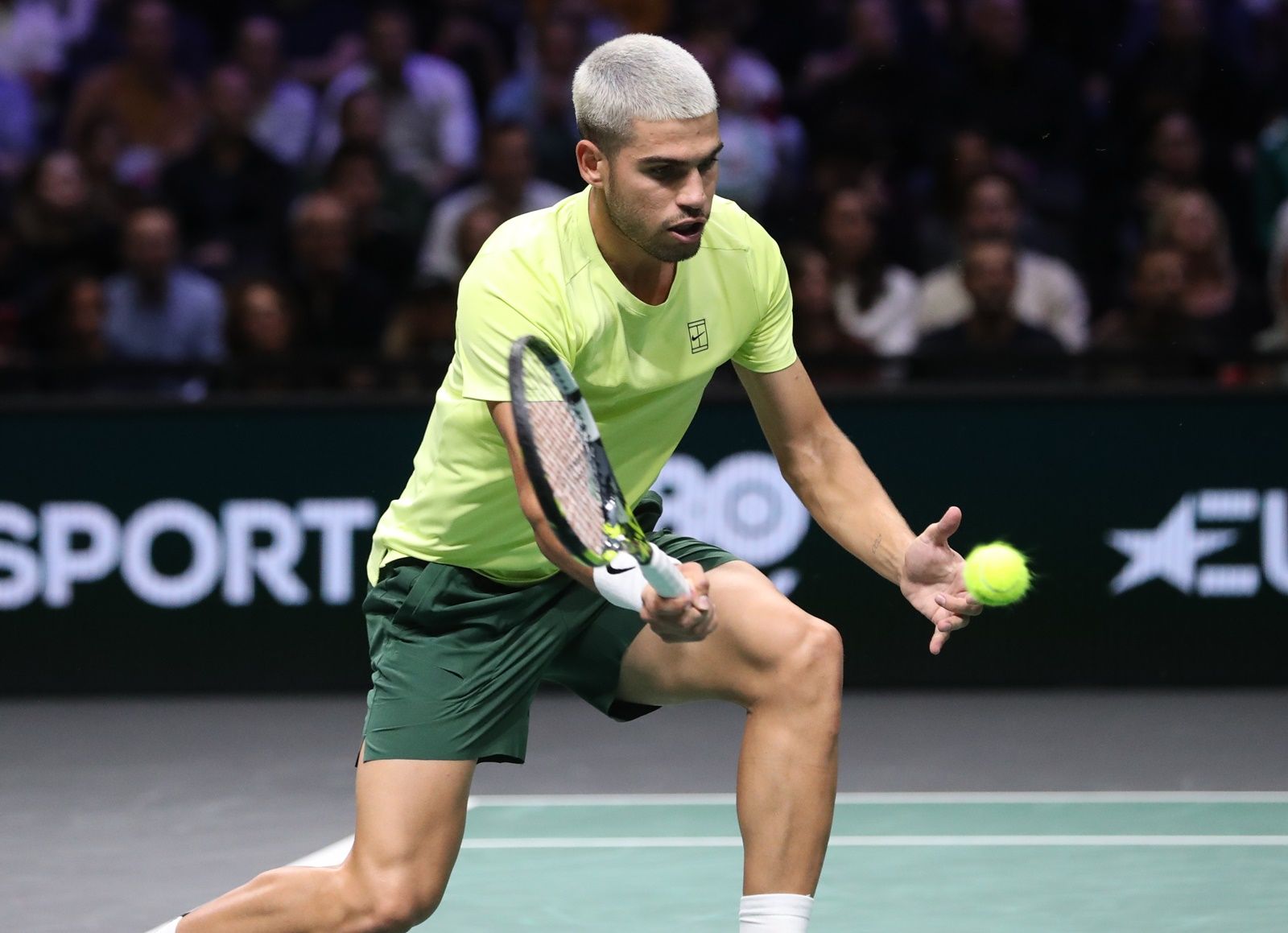 Carlos Alcaraz nella foto - Foto Patrick Boren