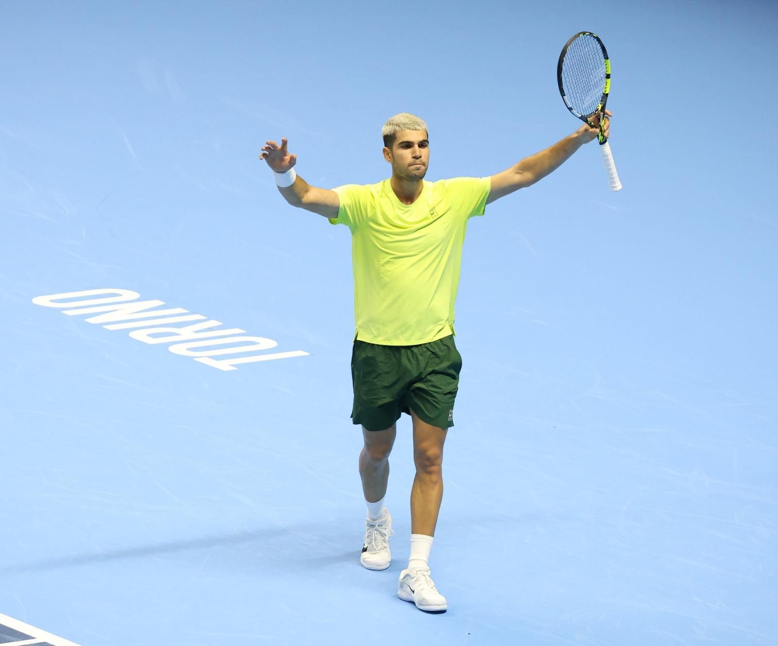Carlos Alcaraz a Torino (foto Brigitte Grassotti)